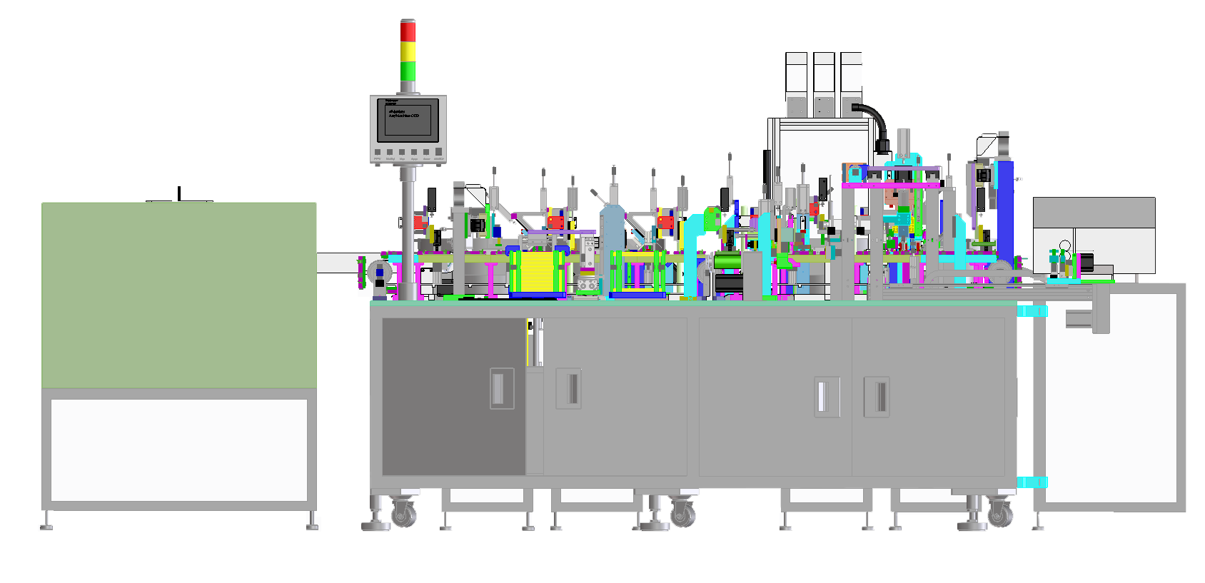 自動化組裝的工作流程的主要結(jié)構，以及使用注意事項